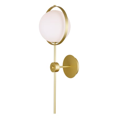 Cwi Lighting Da Vinci 1 Light Wall Light With Brass Finish 1153W10-1-169